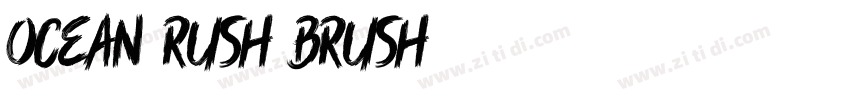 Ocean Rush Brush字体转换